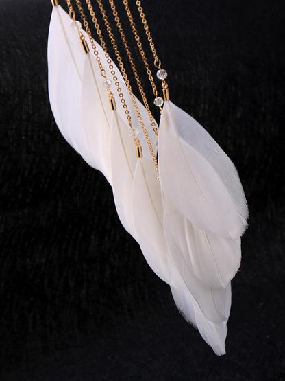 Feather Bohemia Tasseled Earrings