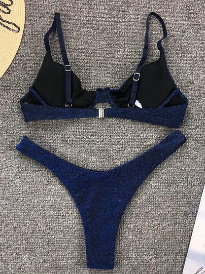 Sexy Flashy Fabrics Bikini