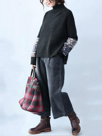 Comfortable Casual Printed Sweater