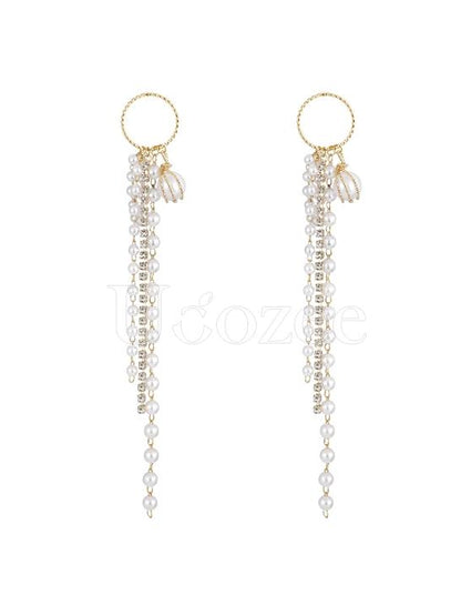 Original Sparkling Tasseled Designed Earrings