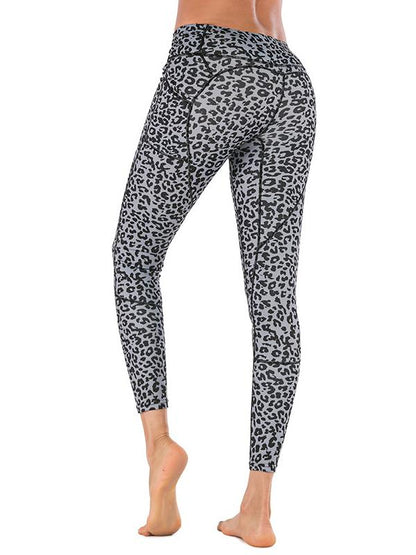 Leopard Printed With Pocket Yoga Leggings