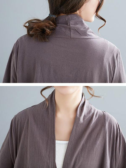 Loose Cropped Hemline Cover-up