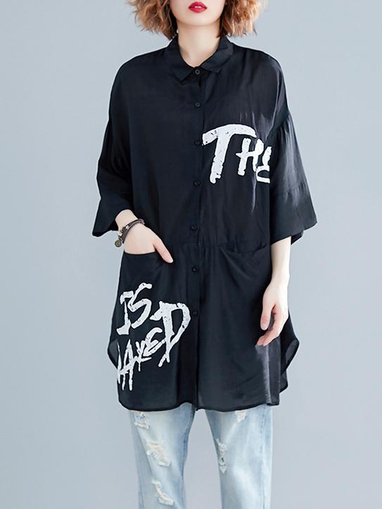 Super Loose Comfortable Shirt Dress