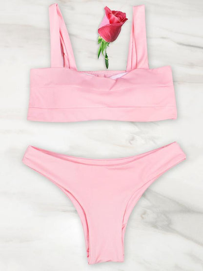 Padded Triangle Bottom Bikinis Swimwear