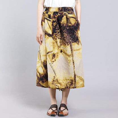 Casual Raindrop Printed Folded Women' Pants