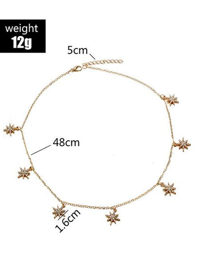 Vintage Star Pattern Necklaces Accessories