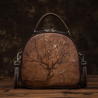 Animal Print Retro Women Shell Bag