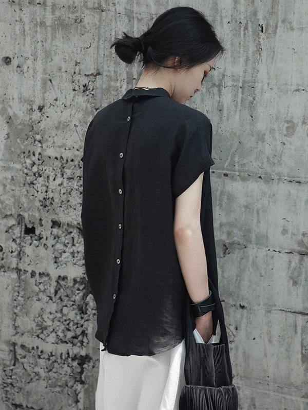 Ruffled Fresh Simple Fiber T-shirt