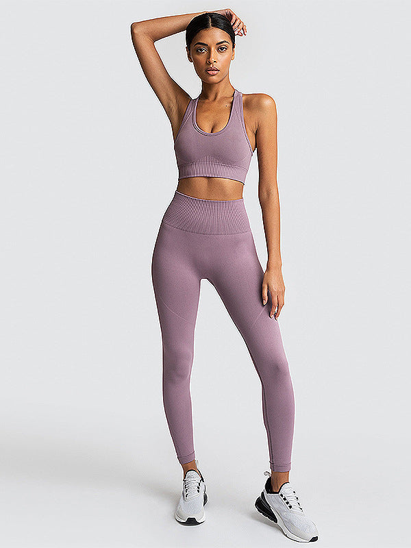 Seamless  Bright Color Yoga Suits