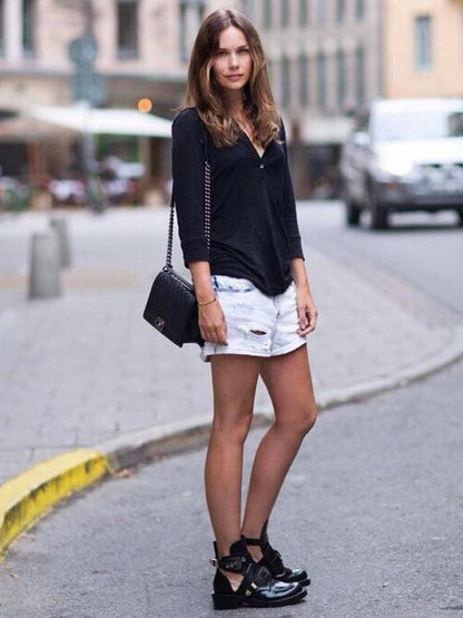 Fashion Chunky Heel Sandals Boots