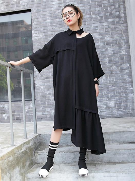 Cropped Solid Hollow Split-joint Midi Dresses