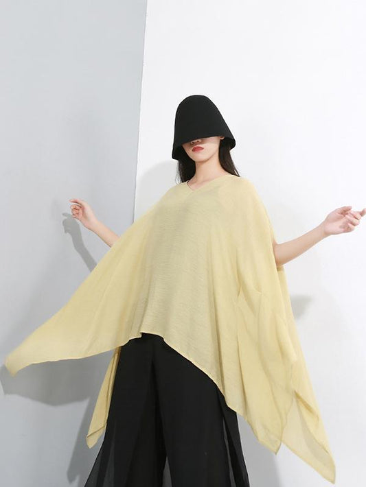 Loose Oversize Batwing Sleeves Shirt