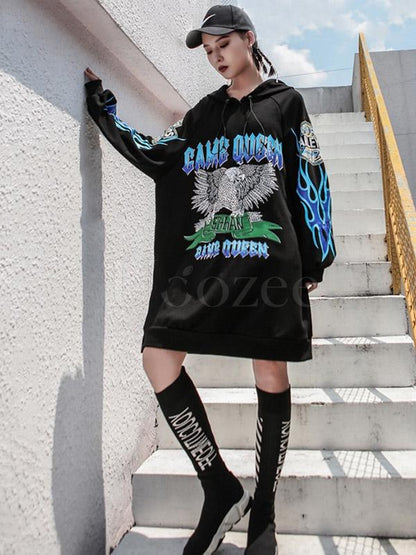 Loose Street Printed Hoodies