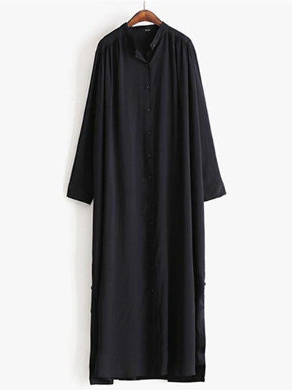Loose Split-side Long Shirt