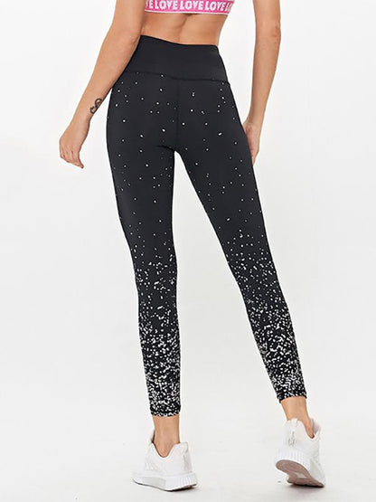 Star Printed Breathable Yoga Leggings