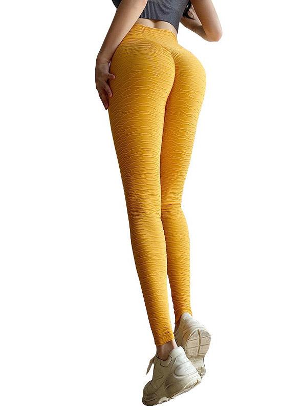 Wrap Solid High Waist Elastic Force Sports Leggings