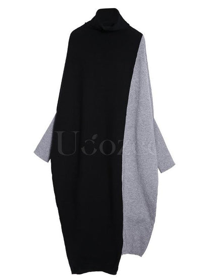 Loose Split-joint Long Dress
