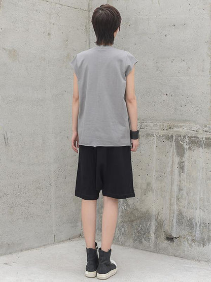 Fringed Loose Solid T-Shirt
