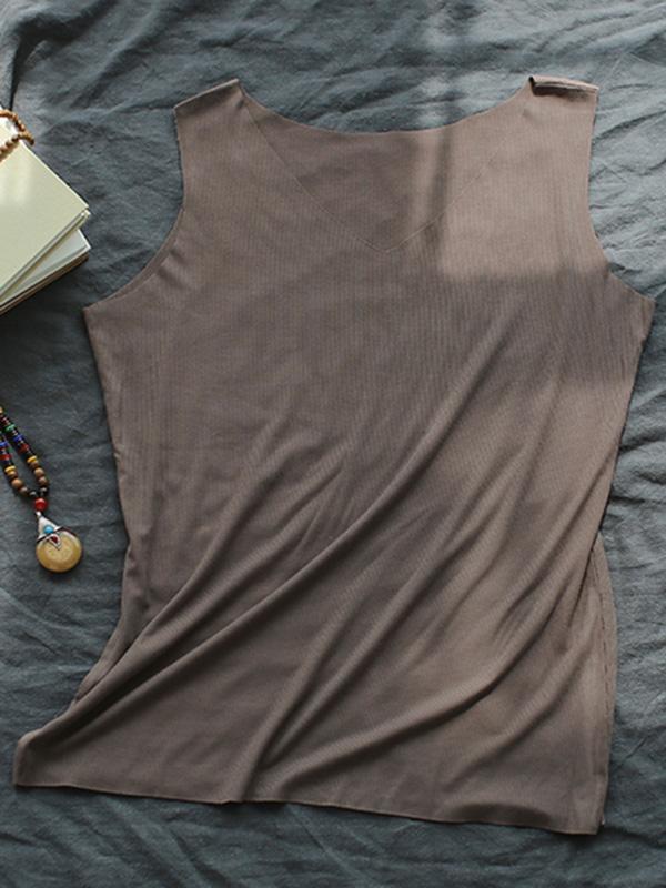 Comfortable Pure Color Elastic Force T-shirt