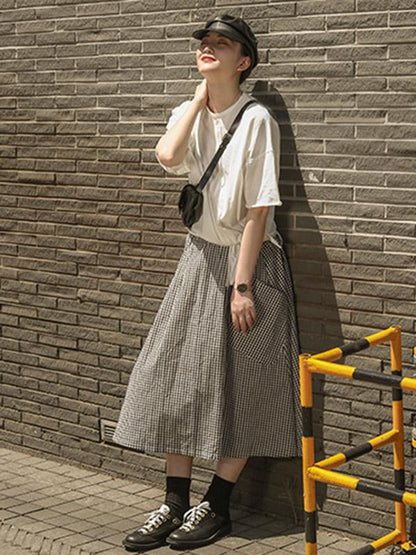 Cotton Pure Color T-shirt