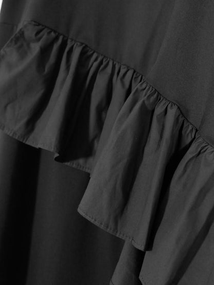 Original Falbala Solid Asymmetric T-Shirt