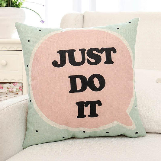 Color Block Printed Pillow Case