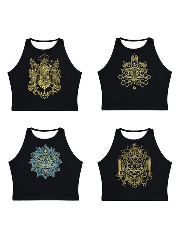 Sexy Printed Sleeveless Vest Top