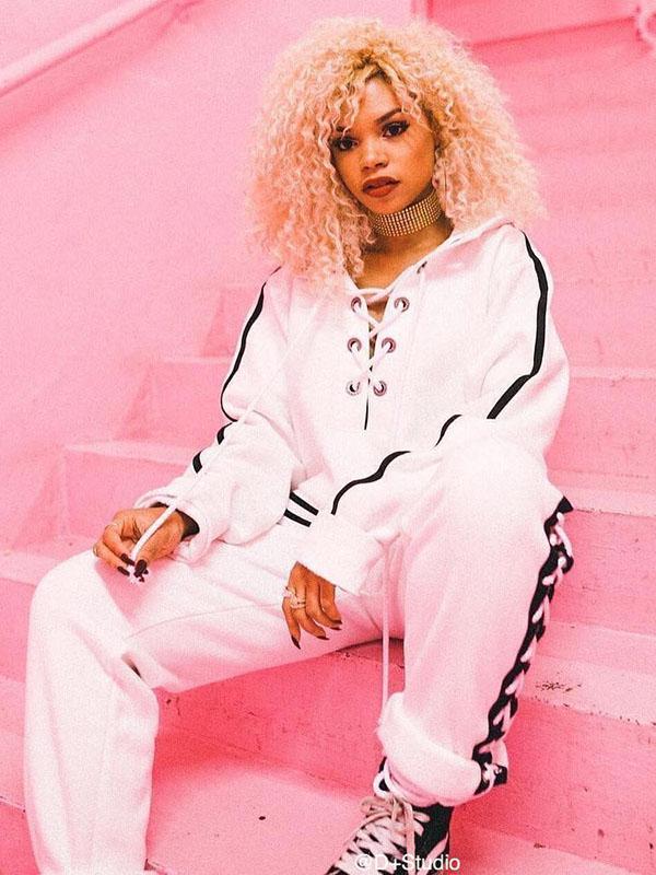 Contrast Color Hollow Loose Casual Pants Bottoms