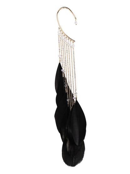 Feather Bohemia Tasseled Earrings