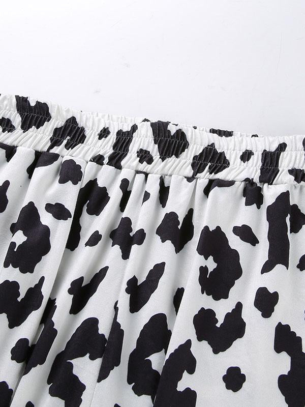 Fashion Floral Column Street And Casual Pants