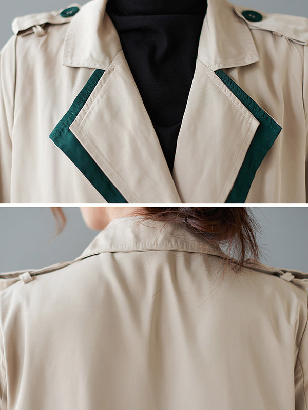 Urban Buttoned Split-Joint Trench Coat Outerwear
