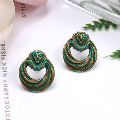 Circle alloy earrings female retro Earrings