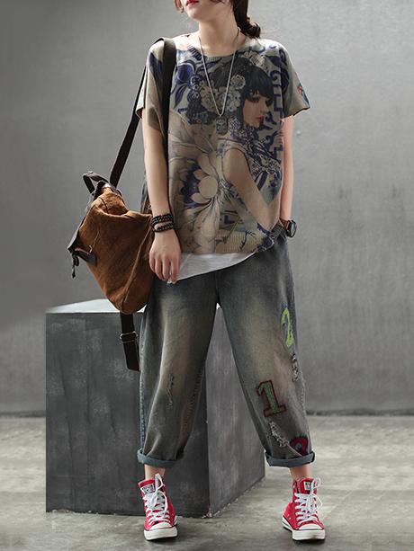 National Printed Comfortable T-shirt
