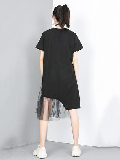 Casual Cropped Split-joint Dress