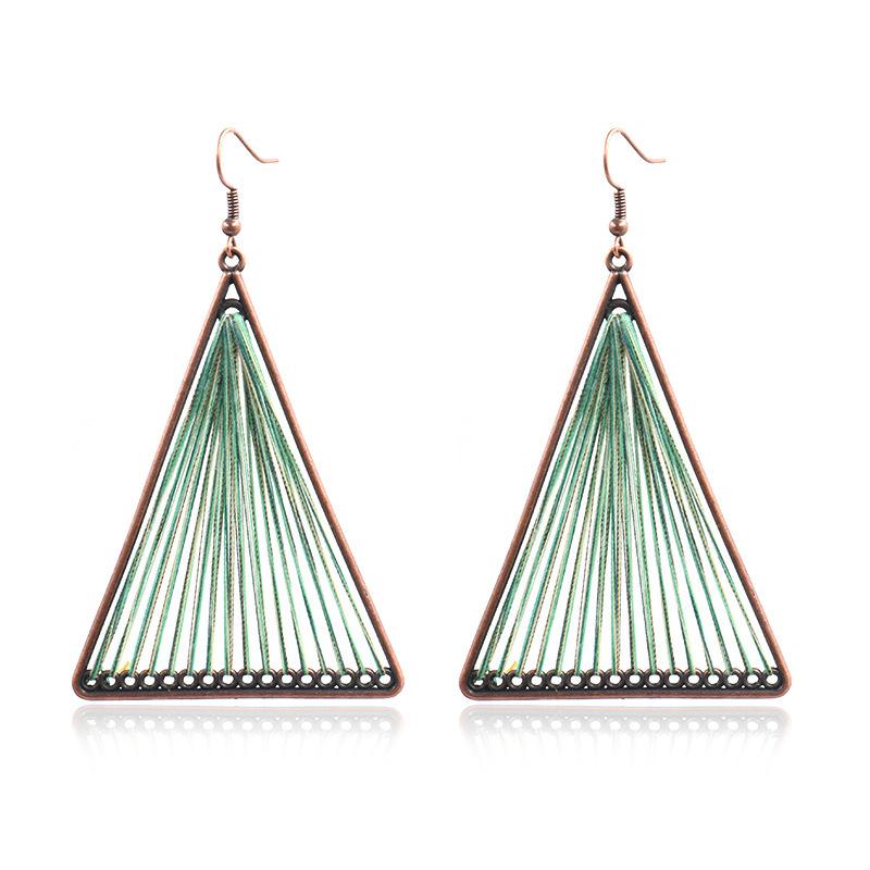 4 color Fashion alloy hand-woven Bohemian jewelry earrings