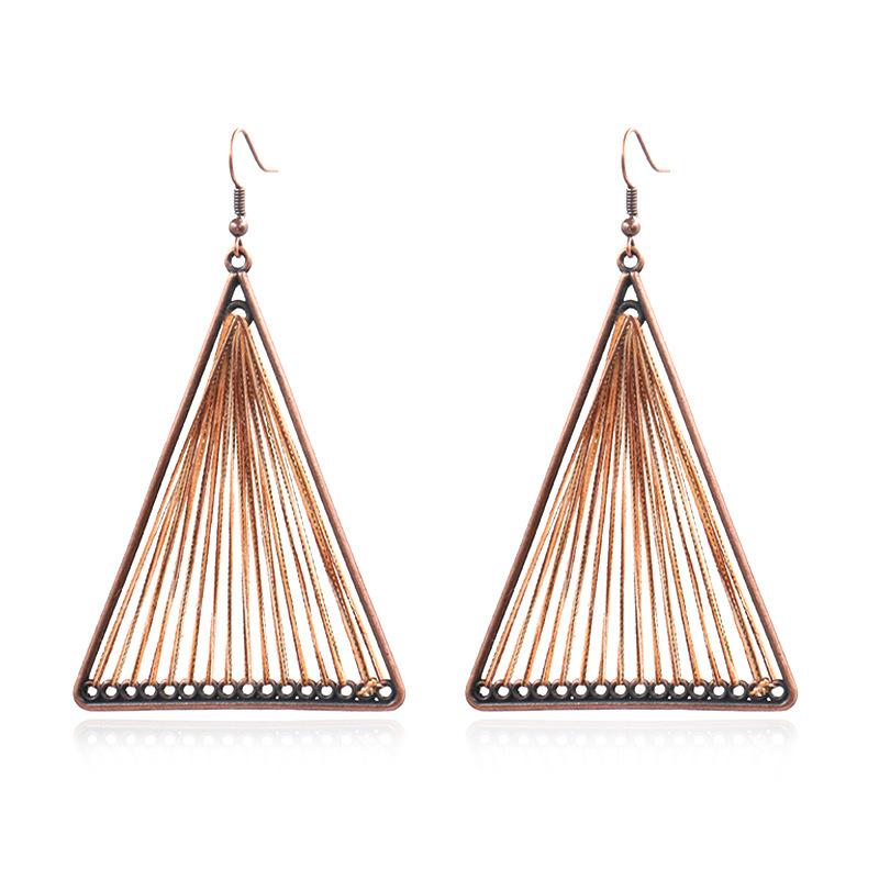 4 color Fashion alloy hand-woven Bohemian jewelry earrings