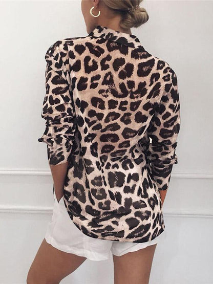 Leopard Sexy Blouse Top