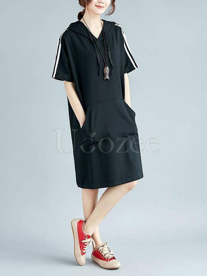 Casual With Pocket Hoodies&Dress