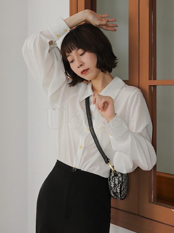 Retro Puff Sleeve Shirt