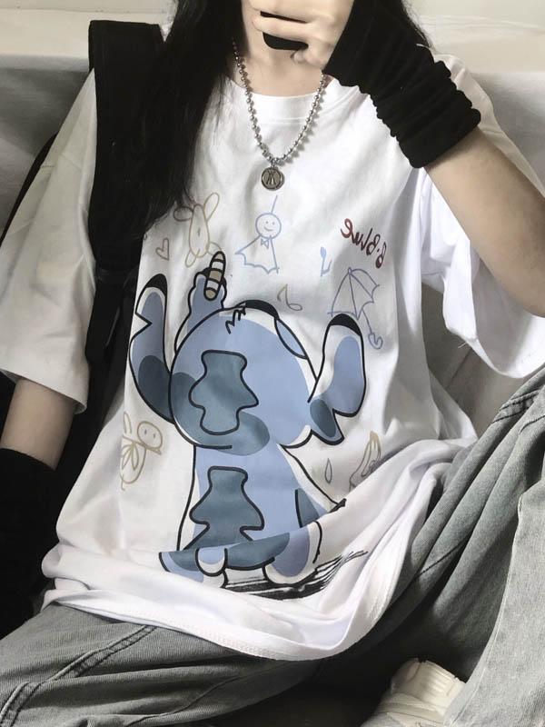 Original Cartoon Printed T-Shirts Tops