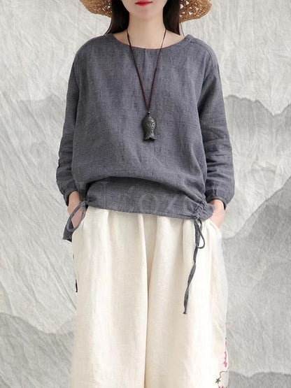 Vintage Lace-up T-shirt