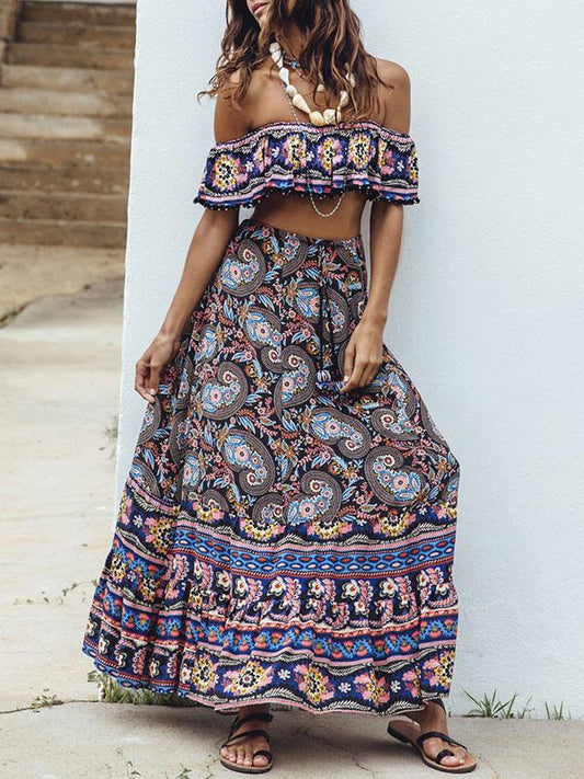 Off-the-shoulder Bohemia Suits