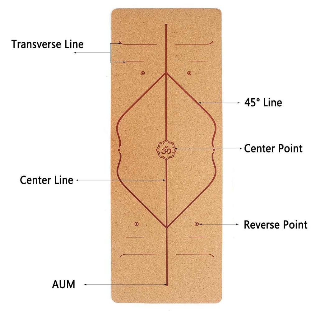 Natural Cork Fitness Gym Sports Absorb Sweat Yoga Mat