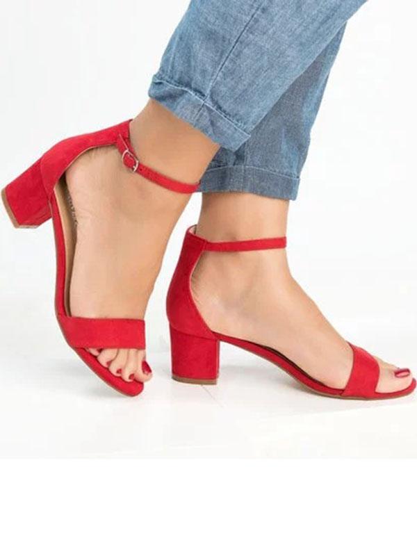 Pretty Chunky Mid-heels Shoes