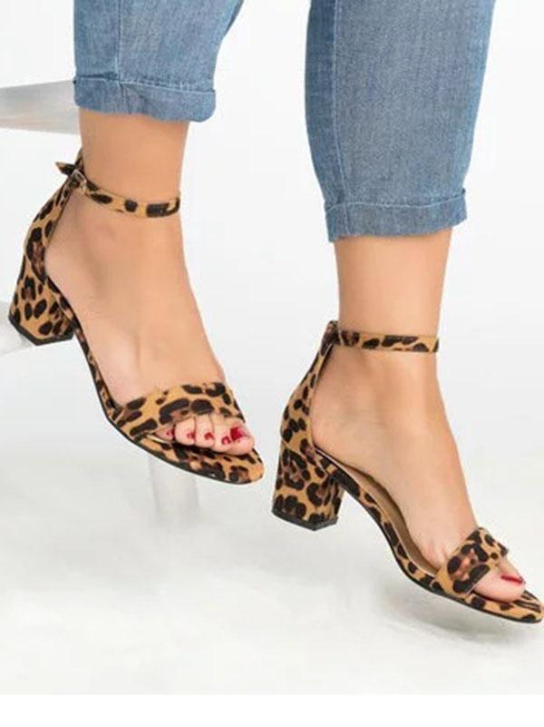 Pretty Chunky Mid-heels Shoes