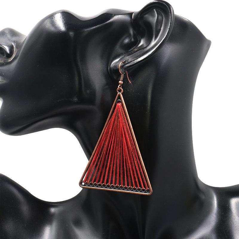 4 color Fashion alloy hand-woven Bohemian jewelry earrings