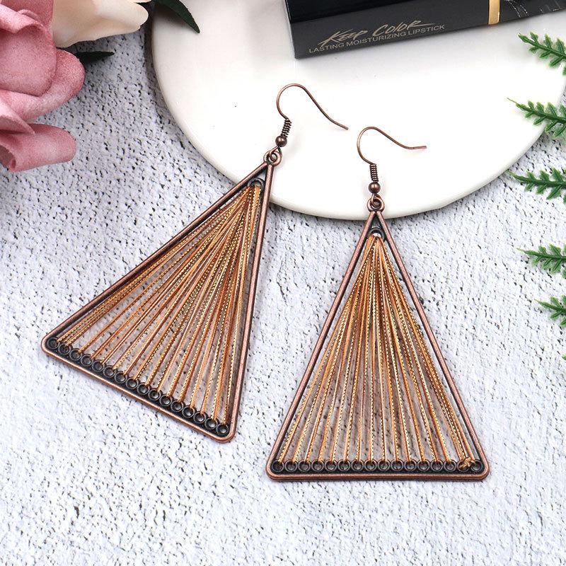 4 color Fashion alloy hand-woven Bohemian jewelry earrings