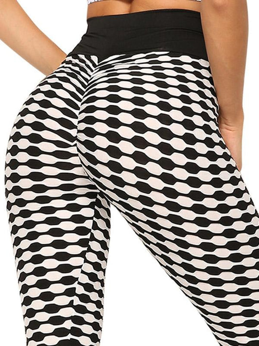 Striped High Waist Sports Leggings