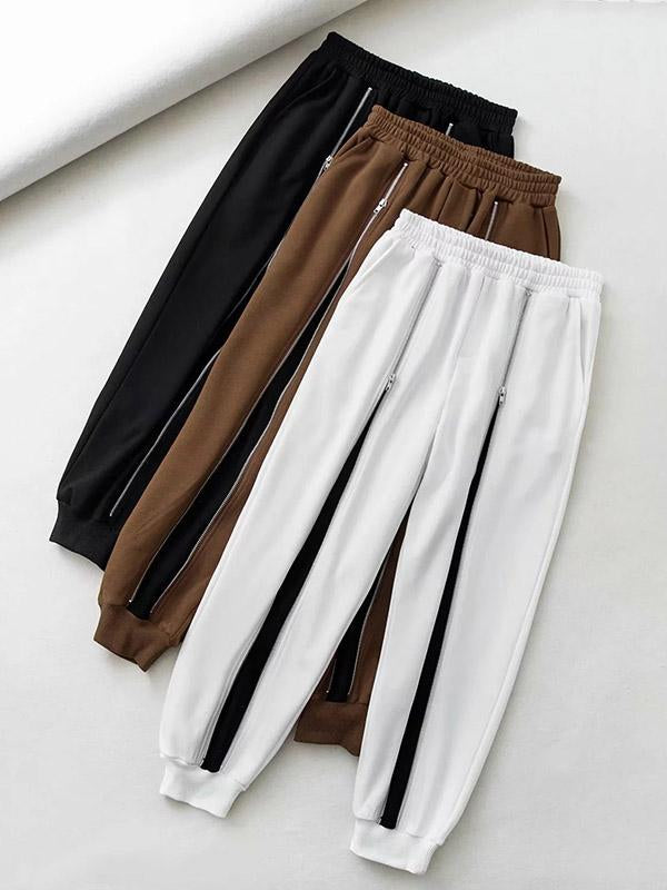 Fashion Contrast Color Loose Harem Pants