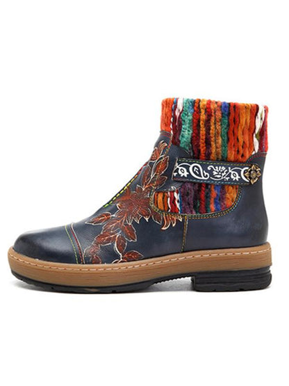 Fashion Handmade Leather Crafting Boots